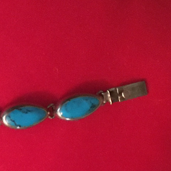 Sterling Silver Turquoise Bracelet - Picture 4 of 4